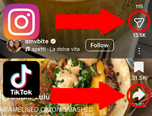 Sharing a restaurant post to Eat Book